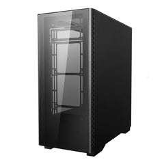 DeepCool MATREXX 50 ADD-RGB 4F Case, Gaming, Black, Mid Tower, 1 x USB 3.0 / 2 x USB 2.0, Tempered Glass Side & Front Window Panels, Addressable RGB LED Fans, E-ATX, ATX, Micro ATX, Mini-ITX