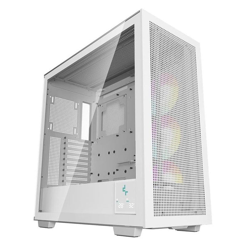 DeepCool Morpheus Case, Gaming, White, Full Tower, 4 x USB 3.0 / 1 x USB Type-C, Tempered Glass Side Window Panel, 1x 420mm ARGB side fan, Mini-ITX / M-ATX / ATX / E-ATX