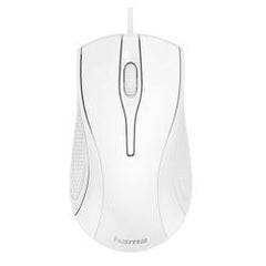 Hama MC-200 Wired Optical Mouse, 1000 DPI, USB, 3 Buttons, White