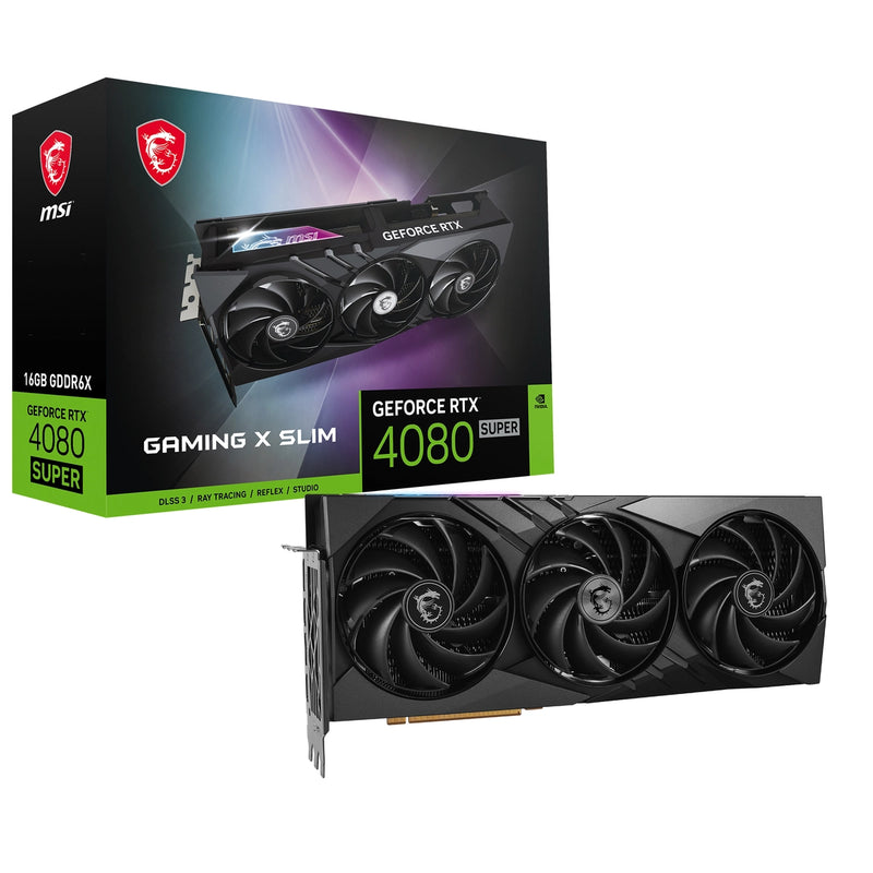 MSI GAMING X SLIM NVIDIA GeForce RTX 4080 SUPER 16 GB Graphics Card