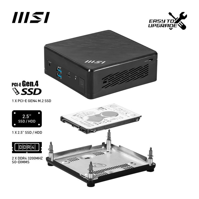 MSI Cubi 5 MSI Cubi 5,  Intel Core i7, 16GB RAM, 512GB SSD - Mini PC