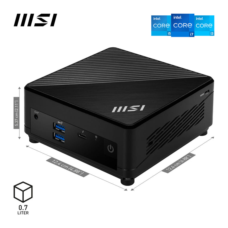 MSI Cubi 5 12M Intel Core i5-1235U - Mini PC (Barebone)