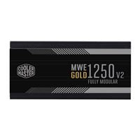 Cooler Master MWE Gold 1250 V2 ATX 3.0 1250W PSU, 140mm Silent Fan with Smart Thermal Controlling Feature, 80 PLUS Gold, Fully Modular, UK Plug, Flat Black Cables, ATX 3.0 Ready with PCI-E 5.0 12VHPWR Connector