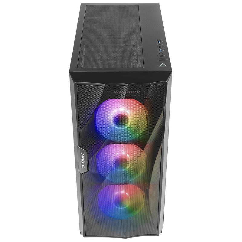 Antec DF700 Mid Tower Flux Gaming Case - Black