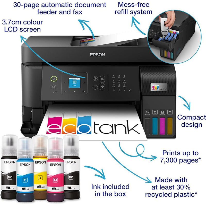 Epson EcoTank ET-4810 A4 Multifunction Wi-Fi Ink Tank Printer (upto three-year ink supply included)