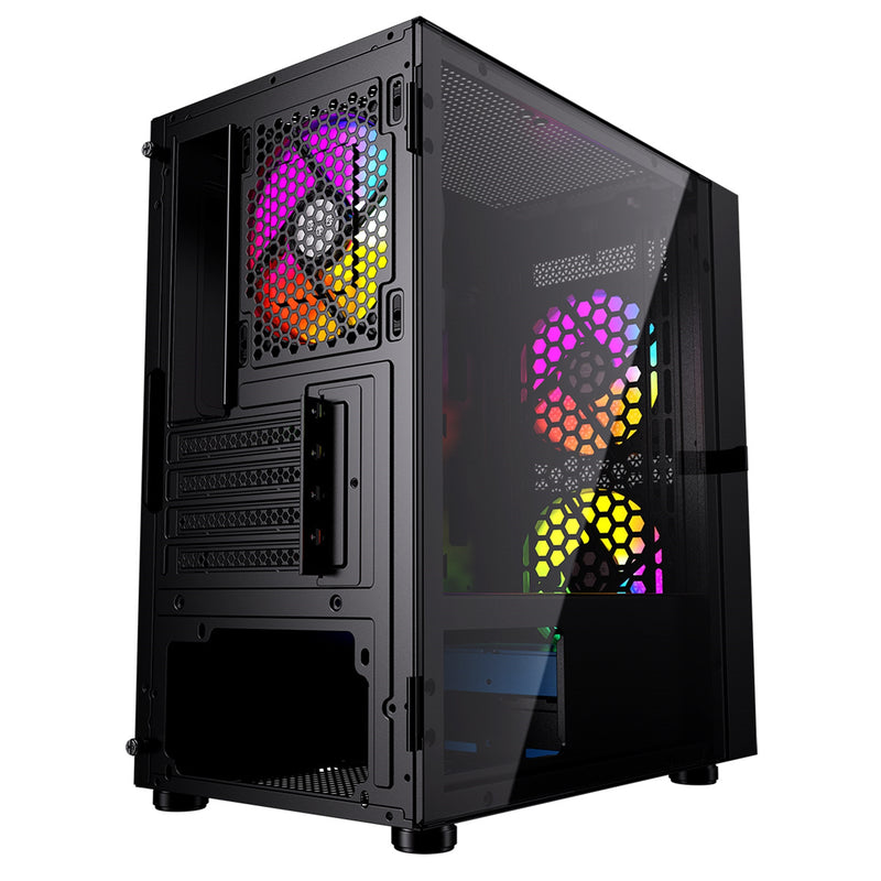 CRONUS Theia Airflow Micro Tower Gaming Case - Black