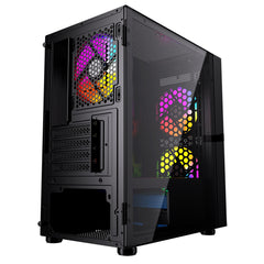 CRONUS Theia Airflow Micro Tower Gaming Case - Black