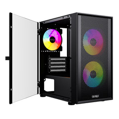 CRONUS Theia Airflow Micro Tower Gaming Case - Black