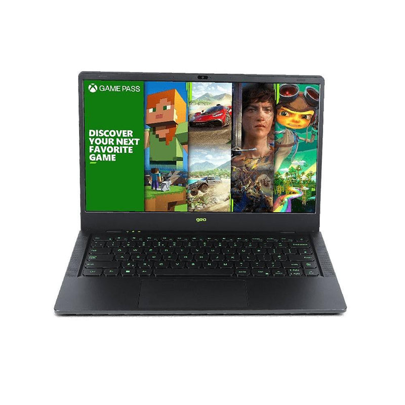 Geo GeoBook 14X Gaming Laptop, 14.1", 4GB RAM, 128GB SSD, Windows 11 Home with Xbox Games Pass, Gaming Headset and Controller