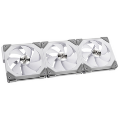 Lian-Li UNI SL120 Addressable RGB White 120mm Fan Triple Pack with Controller