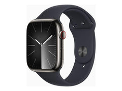 Apple Watch Series 9 (GPS + Cellular) - 45 mm - Graphite Stainless Steel - Midnight - Band Size: S/M