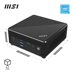 MSI Cubi N ADL Intel N200, 4GB RAM, 128GB SSD, Windows 11 Pro - Mini PC