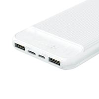 Prevo SP3012 Power bank, 10000mAh Portable Fast Charging for Smart Phones, Tablets and Other Devices - White