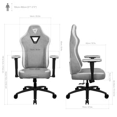 Thunder X3 EAZE-Loft Grey Gaming Chair