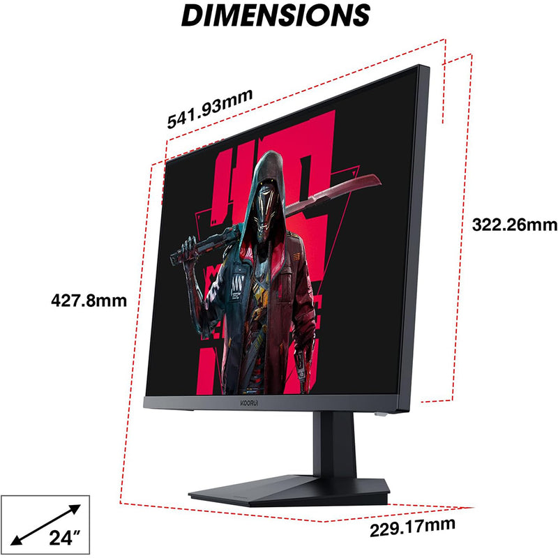 Koorui 24" FHD 165Hz Gaming Monitor (24E3)