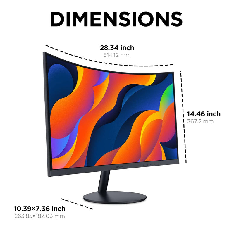 Koorui 24" VA FHD 1800R Curved Monitor (24N5C)