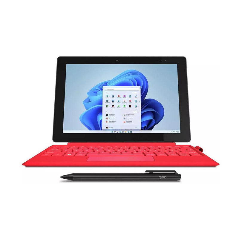 GeoPad 110 4GB, 128GB, 10.1" Tablet + 1 Year MS365 Subscription - Red