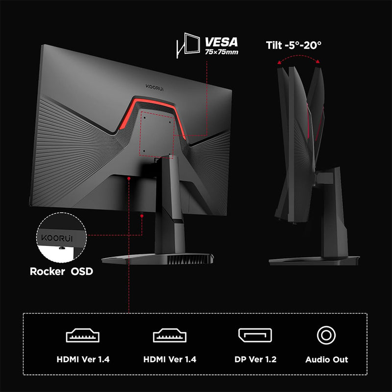 Koorui 24.5" FHD 170Hz Gaming Monitor (25E3A)