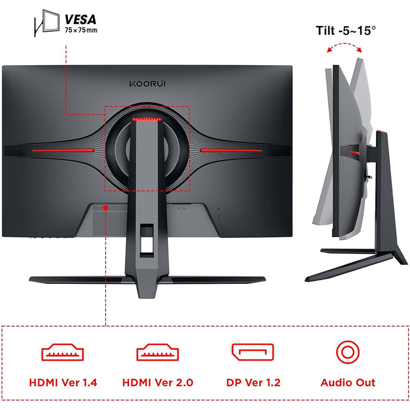 Koorui 27" QHD 144Hz Gaming Monitor (27E1QA)