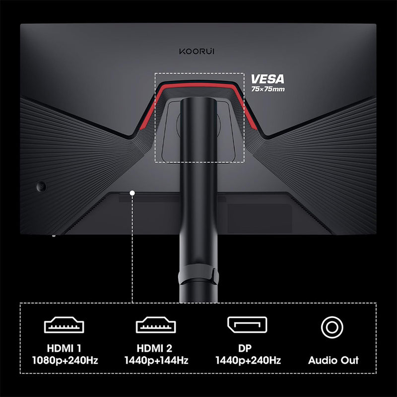 Koorui 27" QHD 240Hz Gaming Monitor (27E3QK)