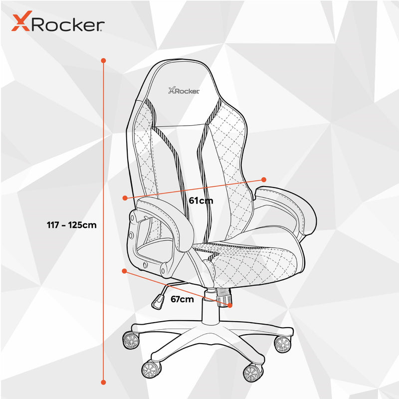 X Rocker | Maelstrom Faux Leather Office Gaming Chair