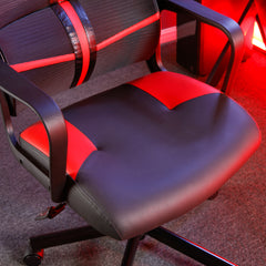 X Rocker | Helix Mesh Gaming Chair - Red