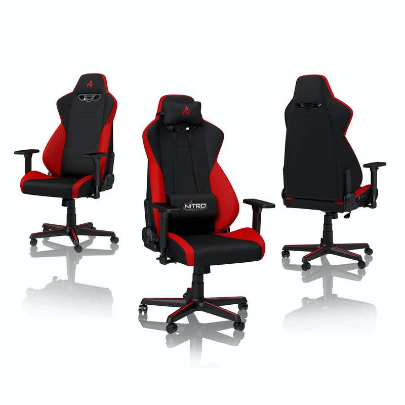 Nitro Concepts S300 Fabric Gaming Chair - Inferno Red