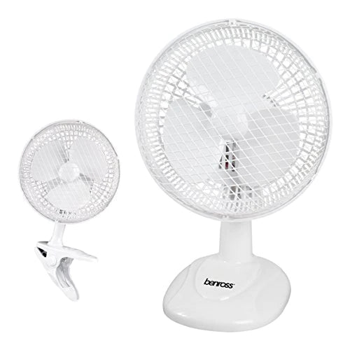 ValueX 6 Inch 2 Function Desk Top or Clip On Fan