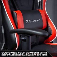 X Rocker | Agility Sport Esport Gaming Chair with Comfort Adjustability - RED