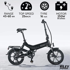 RILEY RB1 E-Bike 250W Folding Electric Bike