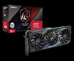 ASRock AMD Radeon™ RX7700 XT Phantom Gaming 12GB OC, PCIe4, 12GB DDR6, HDMI, 3 DP, 2599MHz Clock, RGB, Overclocked