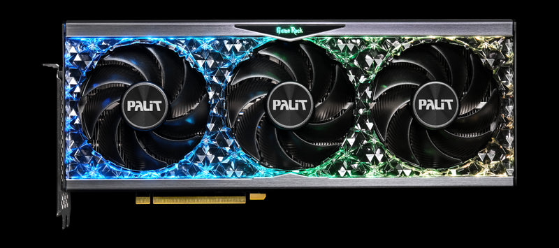 Palit RTX4070 TI GameRock, PCIe4, 12GB DDR6X, HDMI, 3 DP, 2610MHz Clock, RGB Lighting