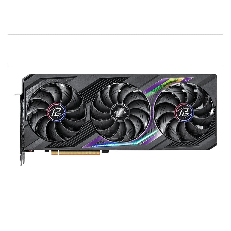 ASRock AMD Radeon RX7800 XTPhantom Gaming 16GBOC Graphics Card, GDDR6, 3x DisplayPort, 1x HDMI, Dual Axial Fan, Ultra-Fit Heatpipe, Metal Backplate, 0dB Silent Cooling