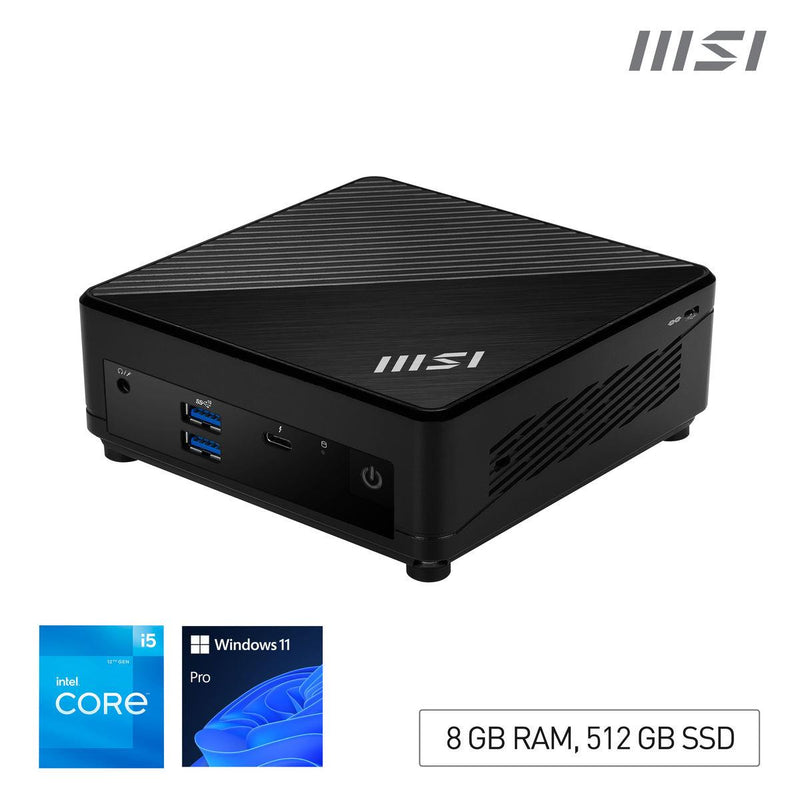 MSI Cubi 5 12M Intel Core i5, 8GB RAM, 512GB SSD, Windows 11 Pro - Mini PC