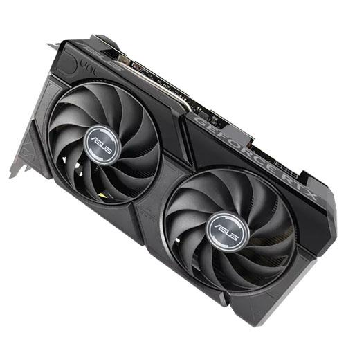 Asus DUAL RTX4060 Ti EVO OC Graphics Card, PCIe4, 8GB DDR6, HDMI, 3 DP, 2595MHz Clock, Overclocked