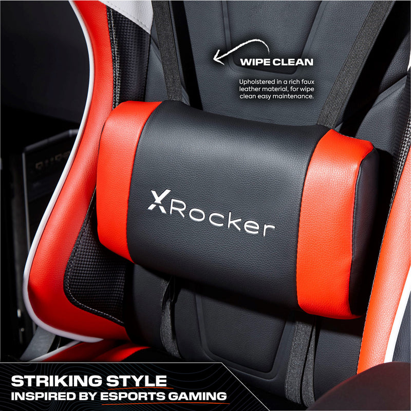 X Rocker | Agility Sport Esport Gaming Chair with Comfort Adjustability - RED