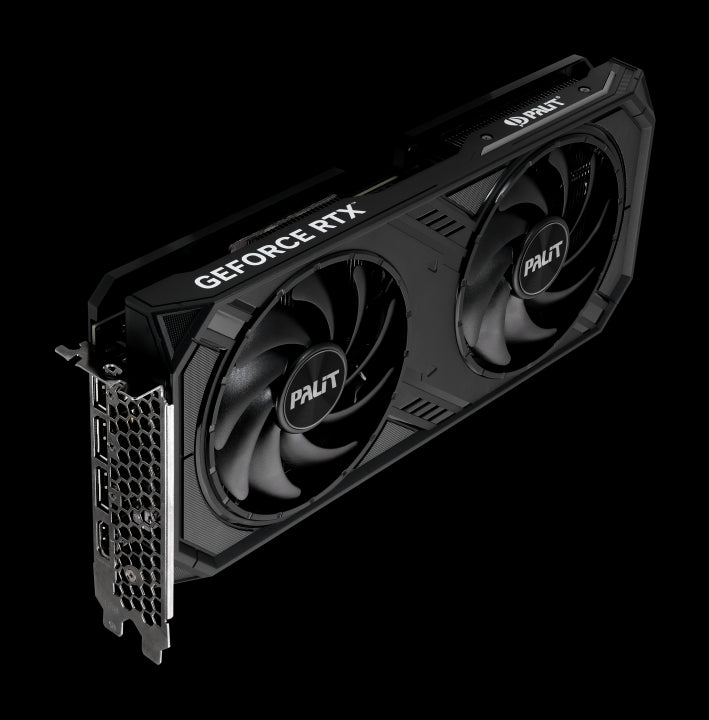 Palit RTX4070 SUPER DUAL Graphics Card, 12GB DDR6X, HDMI, 3 DP, 2475MHz Clock, RGB Lighting