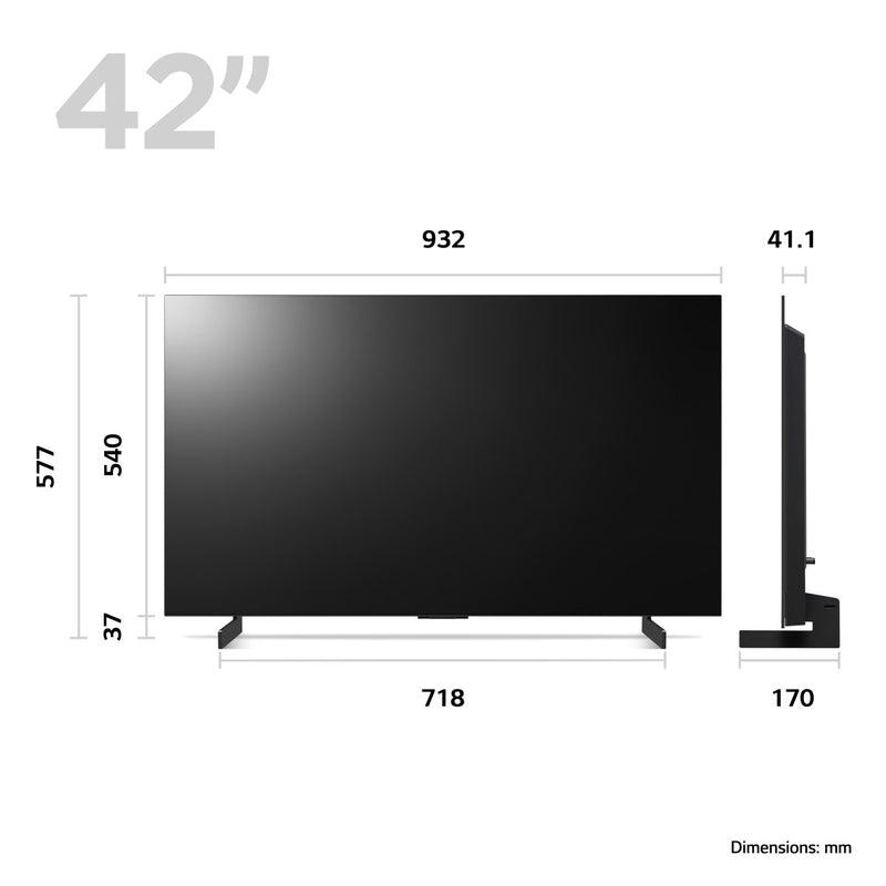 LG 42" 4K Ultra HD OLED evo TV (OLED42C34LA.AEK)