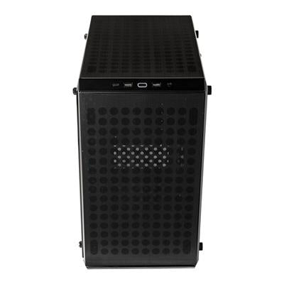 Cooler Master MasterBox Q300L V2, Black, Mini Tower /w Tempered Glass Window, 1x 120mm Fans, USB 3.2, mITX/mATX