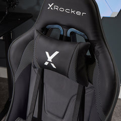 X Rocker | Agility Jr Esport Gaming Chair with Comfort Adjustability for Junior Gamers - CARBON BLACK