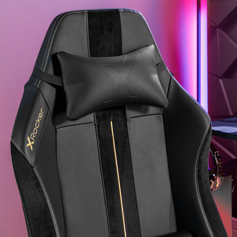 X Rocker | ONYX Office Gaming Chair - Black/Gold