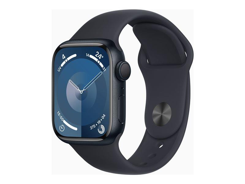 Apple Watch Series 9 (GPS) - 41 mm - Midnight - band size: M/L