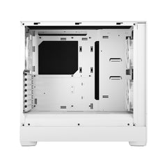 Fractal Design Pop Silent (White TG) Gaming Case w/ Clear Glass Window, ATX, Sound-Damping & Steel Foam, 3 Fans