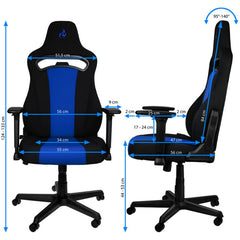 Nitro Concepts E250 Gaming Chair - Black/Blue