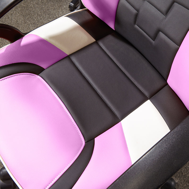 X Rocker | Saturn Mid-Back Wheeled Esport Gaming Chair for Juniors and Teens - Pink