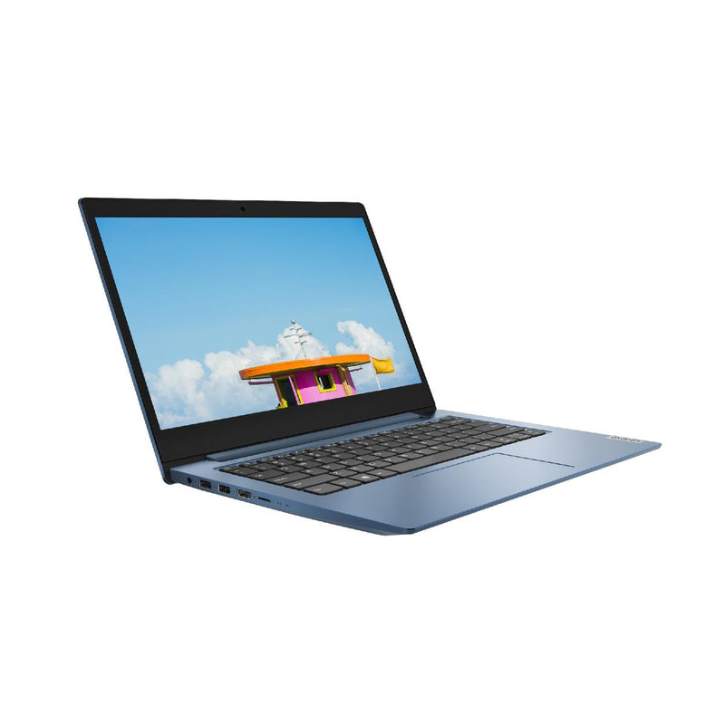 Lenovo IdeaPad 1, 14" HD Notebook, Intel Celeron N, 4GB RAM 64GB SSD, Windows 10 Home S, Blue (81VU0001UK)