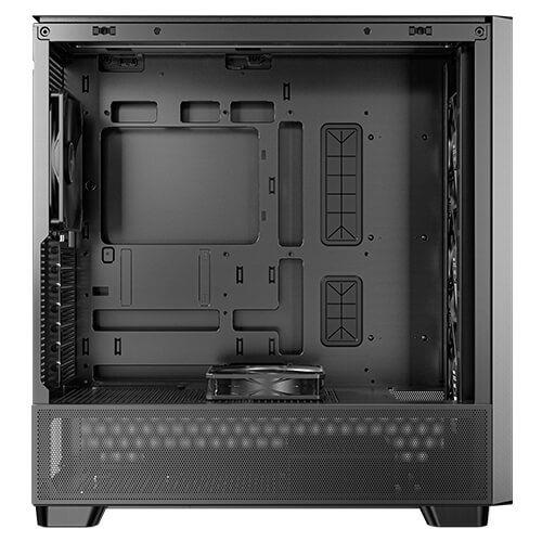 Antec FLUX Mid Tower PC Case - Black/Wood