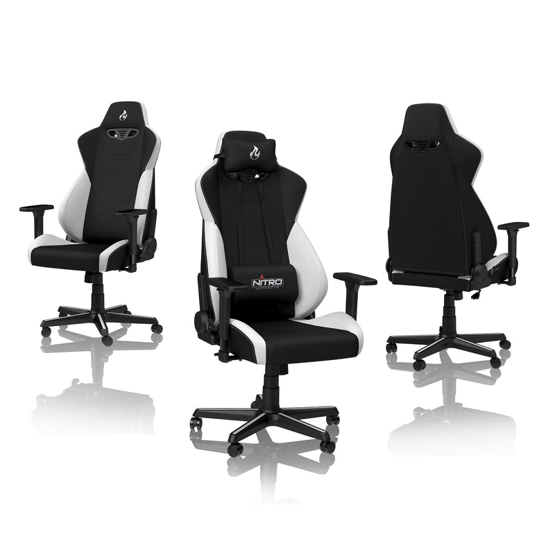 Nitro Concepts S300 Fabric Gaming Chair - Radiant White