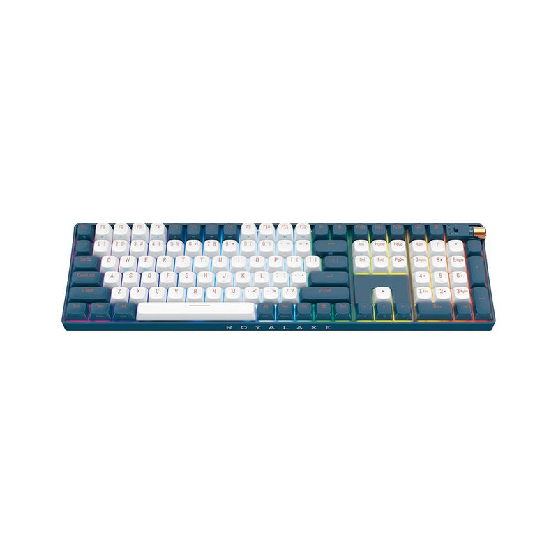 Royalaxe R108 Hot Swappable Mechanical Keyboard - Blue