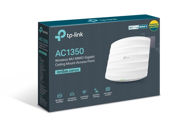 TP-LINK (EAP225) Omada AC1350 (867+450) Dual Band Wireless Ceiling Mount Access Point